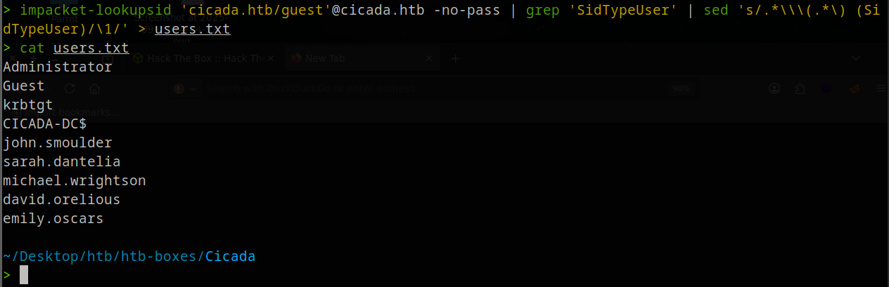 users.txt created