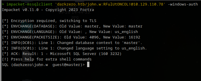 MSSQL login as john.w