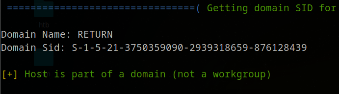 enum4linux output